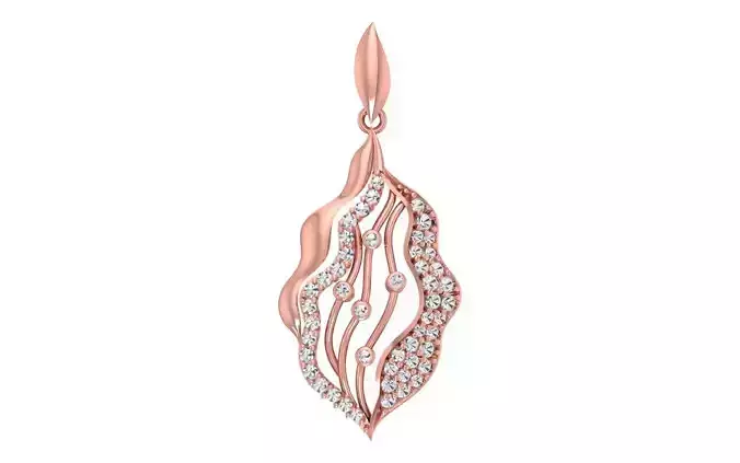 Women Diamond Pendants 3dm STL OBJ FBX Renders Details