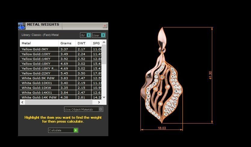Women Diamond Pendants 3dm STL OBJ FBX Renders Details 3D print model_3