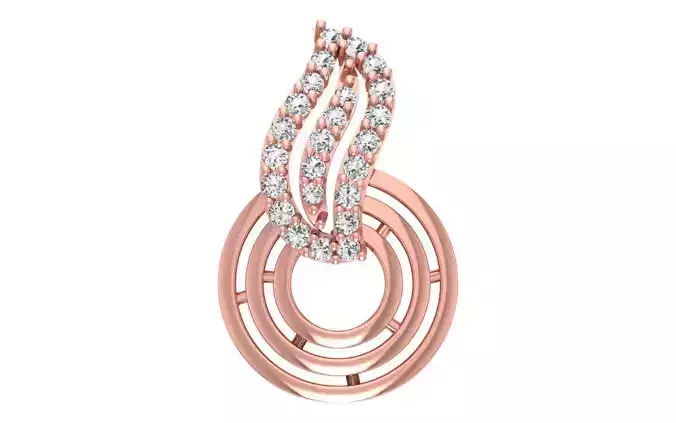 Women Diamond Pendants 3dm STL OBJ FBX Renders Details