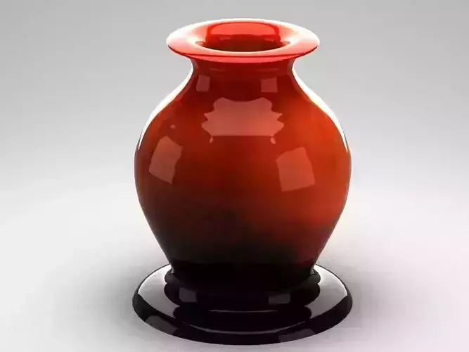 Glass decorative vase 01