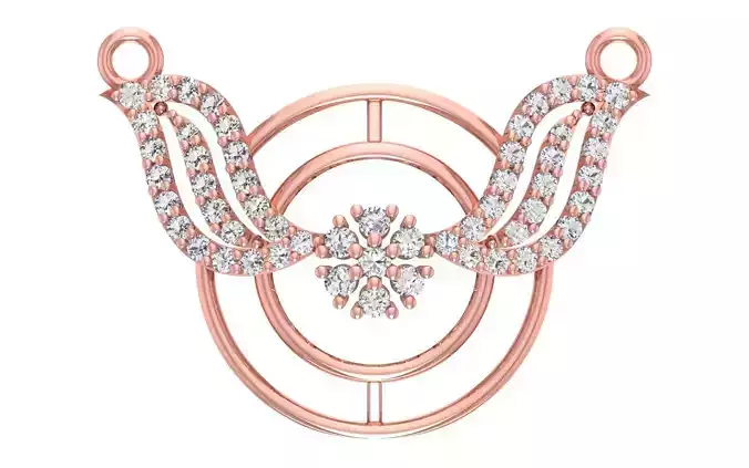 Women Diamond Pendants 3dm STL OBJ FBX Renders Details