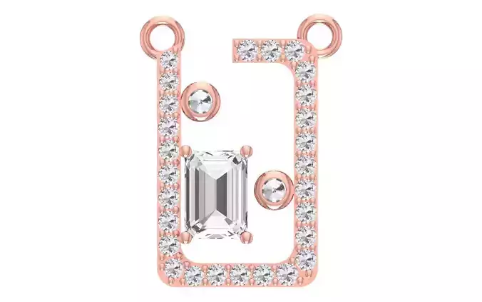 Women Diamond Pendants 3dm STL OBJ FBX Renders Details