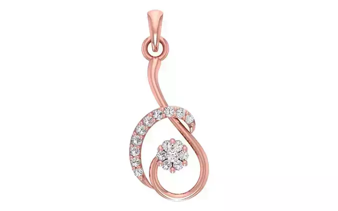 Women Diamond Pendants 3dm STL OBJ FBX Renders Details