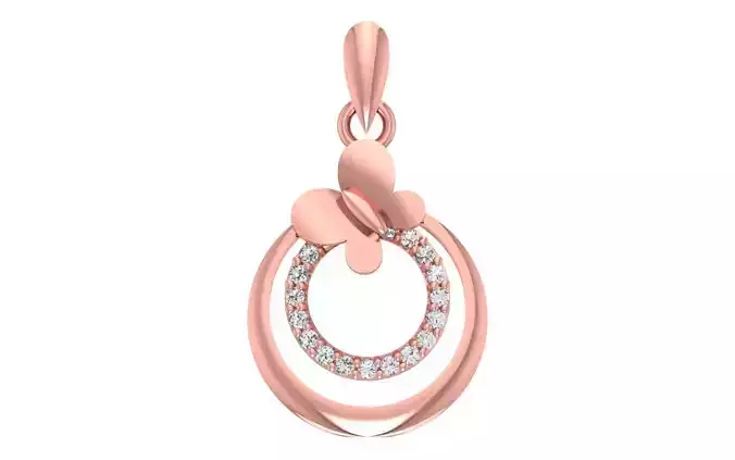 Women Diamond Pendants 3dm STL OBJ FBX Renders Details