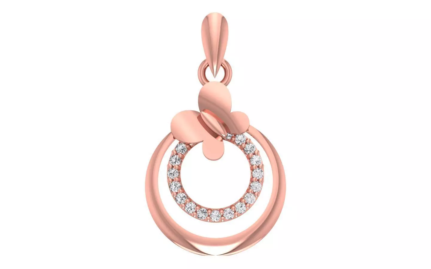 Women Diamond Pendants 3dm STL OBJ FBX Renders Details 3D print model_0