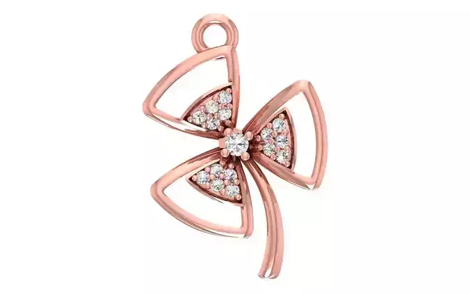 Women Diamond Pendants 3dm STL OBJ FBX Renders Details