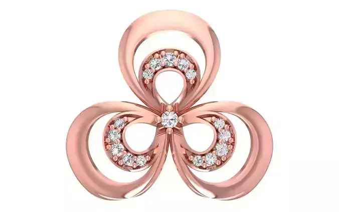 Women Diamond Pendants 3dm STL OBJ FBX Renders Details