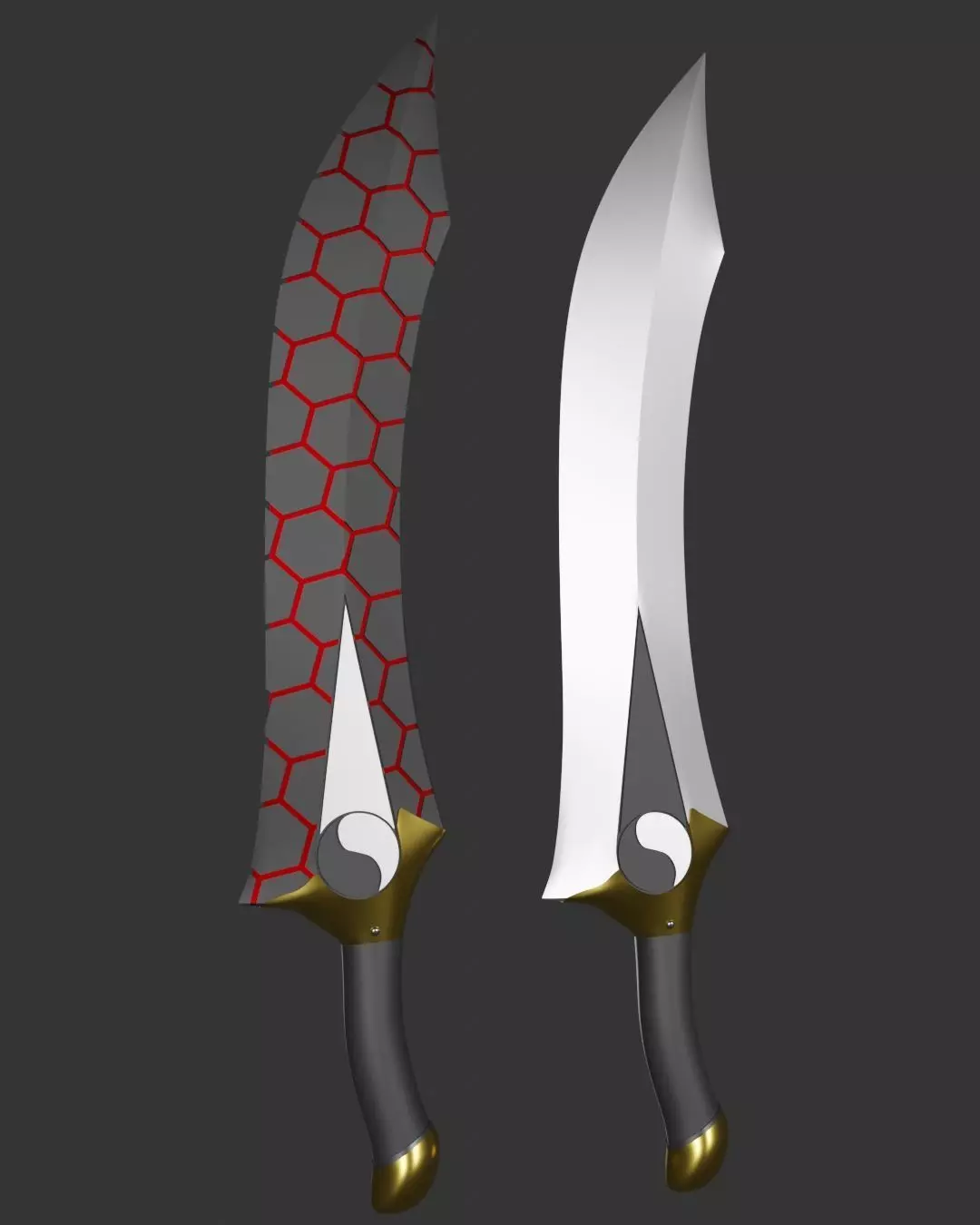 Fate Stay Night UBW - Archer Swords Kanshou Bakuya 3D print model_0