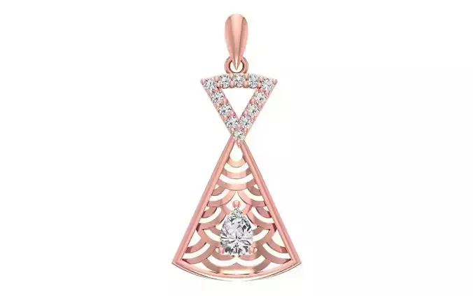 Women Diamond Pendants 3dm STL OBJ FBX Renders Details 3D print model