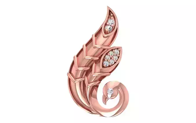 Women Diamond Pendants 3dm STL OBJ FBX Renders Details