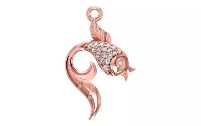 Women Diamond Pendants 3dm STL OBJ FBX Renders Details