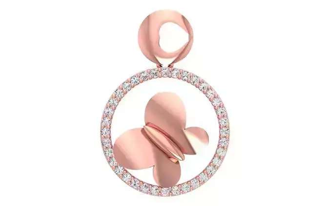 Women Diamond Pendants 3dm STL OBJ FBX Renders Details