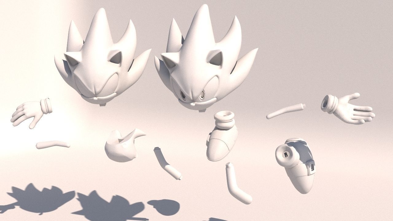 Super Sonic 3 Classic 3D print model_8