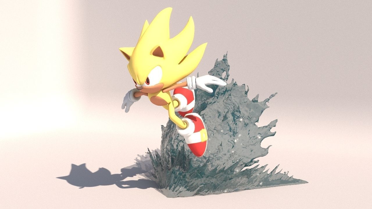 Super Sonic 3 Classic 3D print model_4