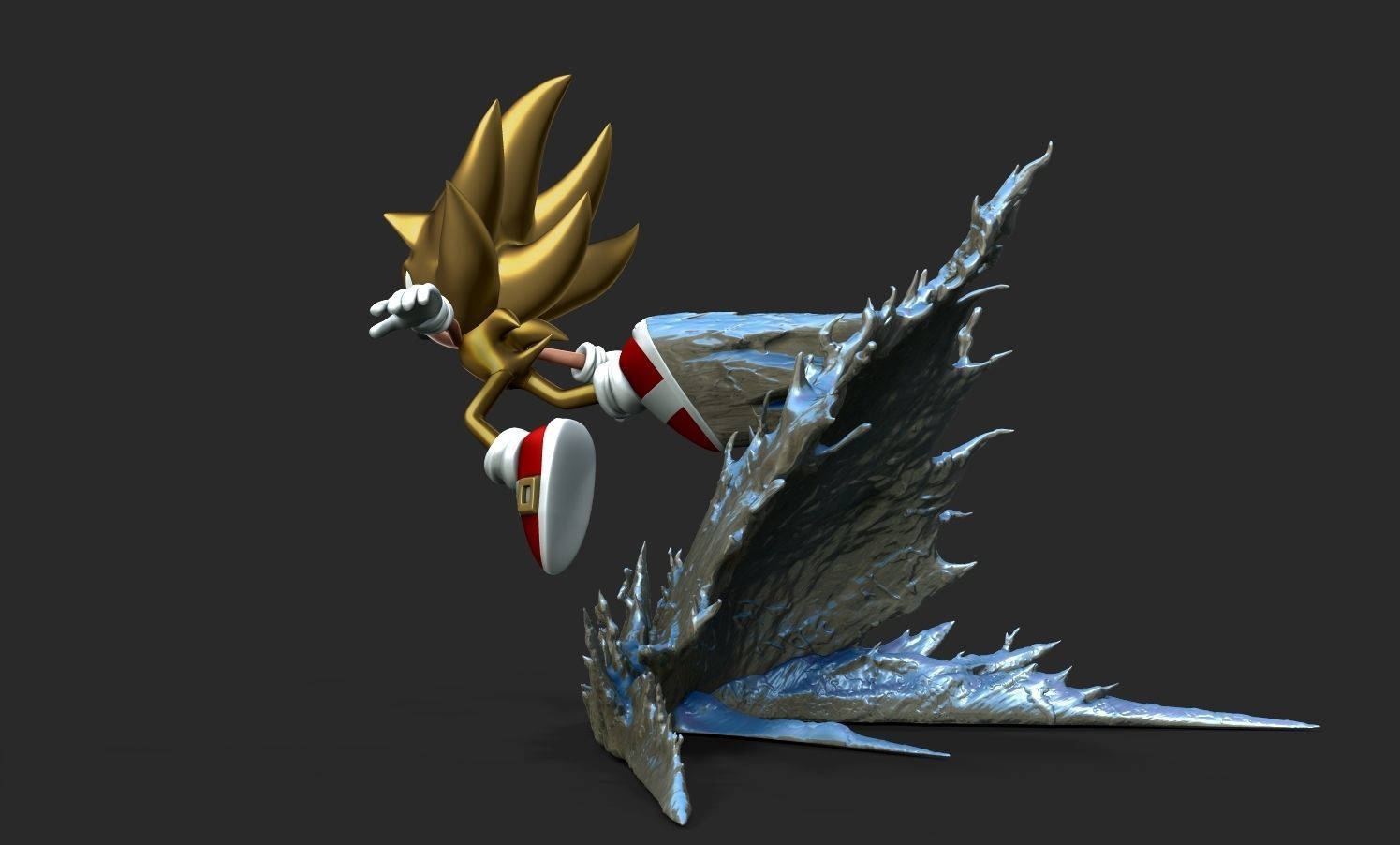 Super Sonic 3 Classic 3D print model_3