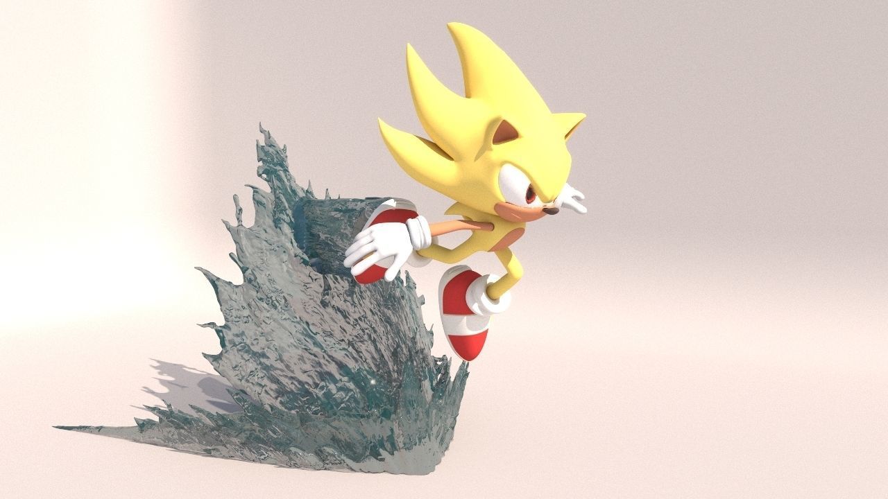Super Sonic 3 Classic 3D print model_5