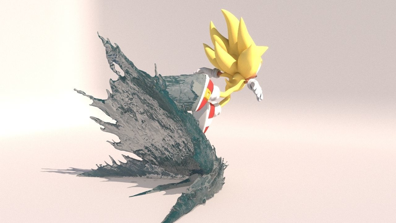 Super Sonic 3 Classic 3D print model_6