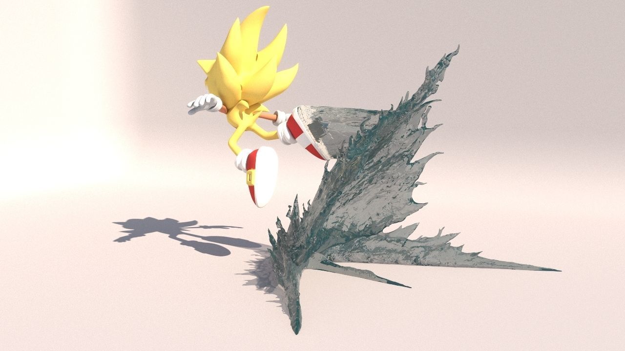 Super Sonic 3 Classic 3D print model_7