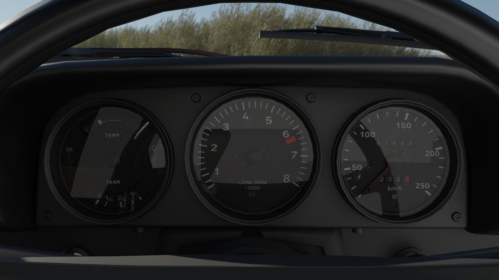 Porsche 914-6 with Engine Sounds Low-poly 3D model_8