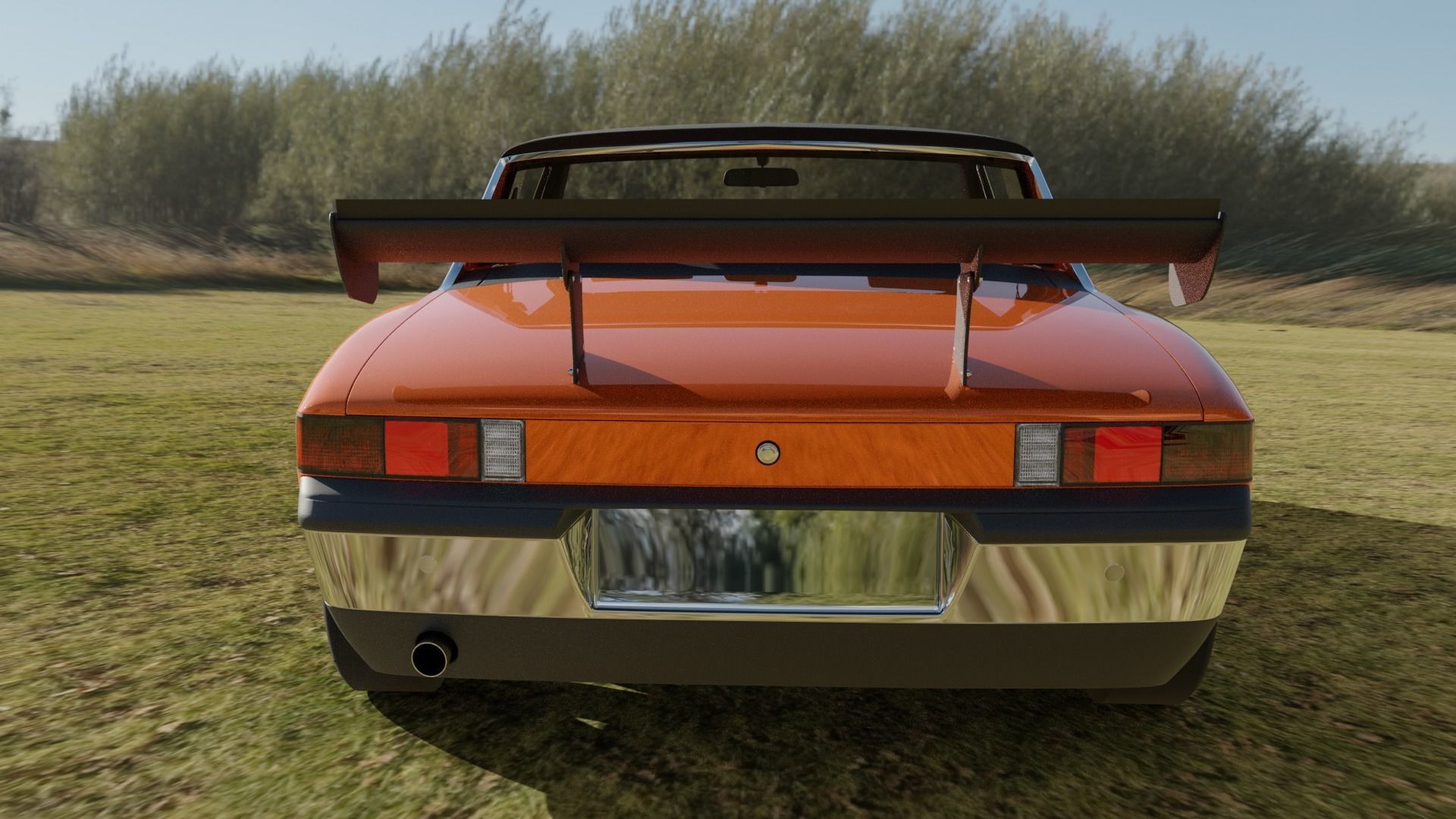 Porsche 914-6 with Engine Sounds Low-poly 3D model_5