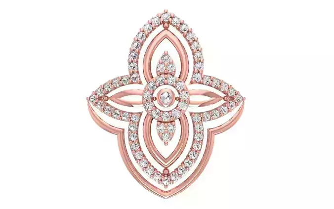 Women Diamond Pendants 3dm STL OBJ FBX Renders Details