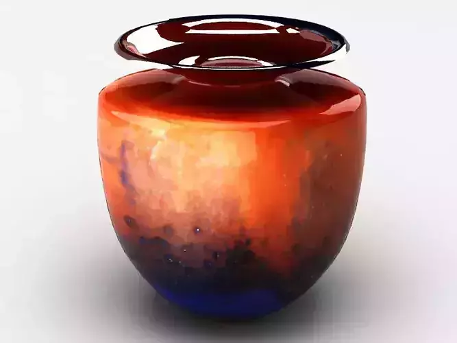 Glass decorative vase 03