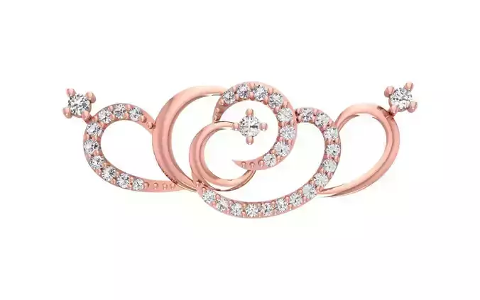 Women Diamond Pendants 3dm STL OBJ FBX Renders Details