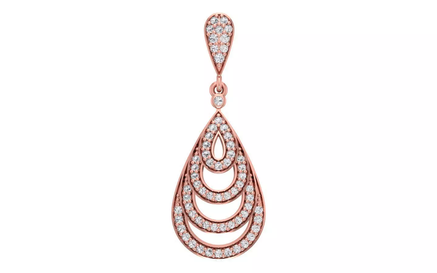 Women Diamond Pendants 3dm STL OBJ FBX Renders Details 3D print model_0