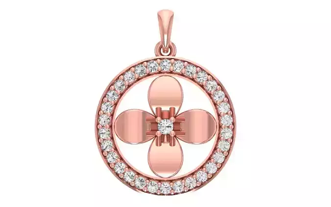 Women Diamond Pendants 3dm STL OBJ FBX Renders Details