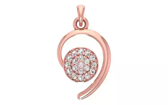Women Diamond Pendants 3dm STL OBJ FBX Renders Details