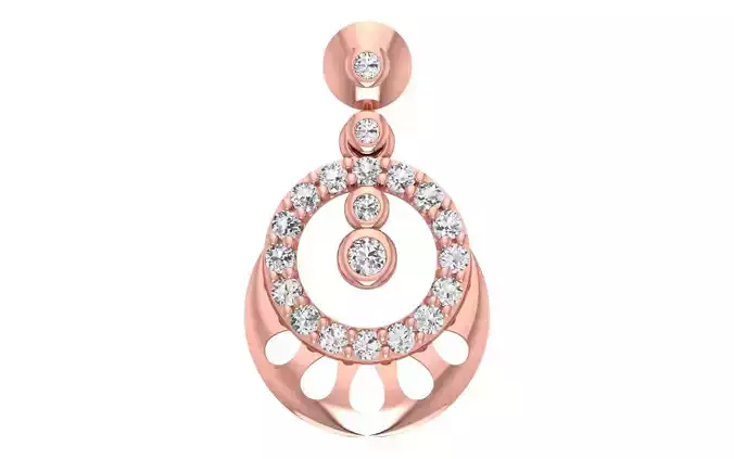 Women Diamond Pendants 3dm STL OBJ FBX Renders Details