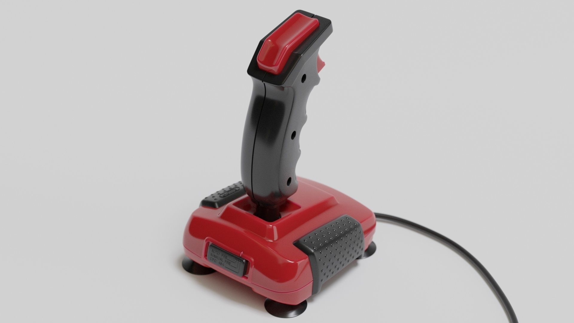 Retro Joystick QuickShot II Turbo 3D model_7