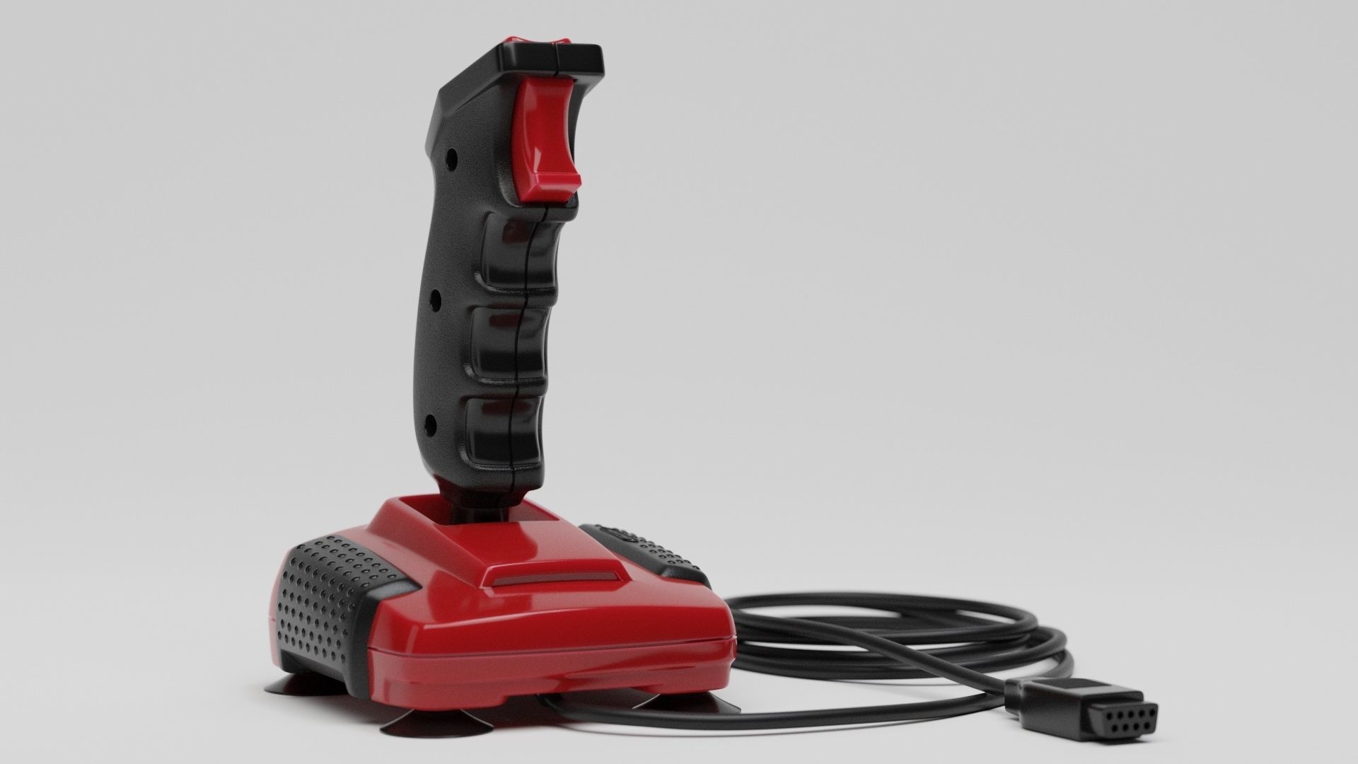 Retro Joystick QuickShot II Turbo 3D model_1