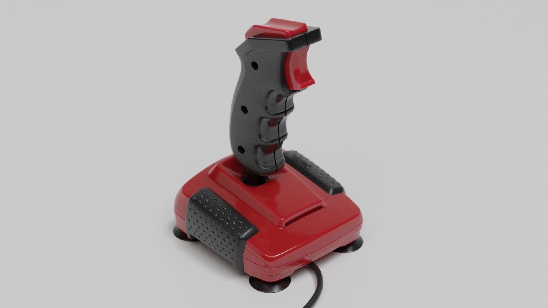 Retro Joystick QuickShot II Turbo 3D model_9