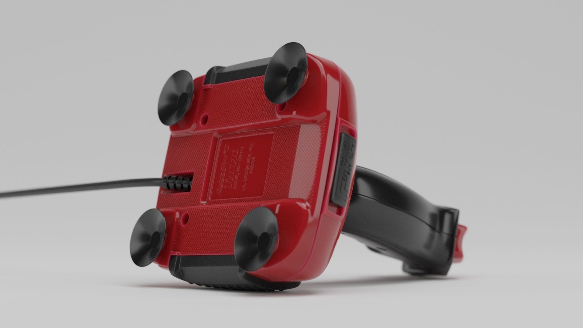 Retro Joystick QuickShot II Turbo 3D model_10