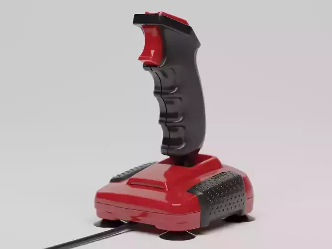 Retro Joystick QuickShot II Turbo 3D model