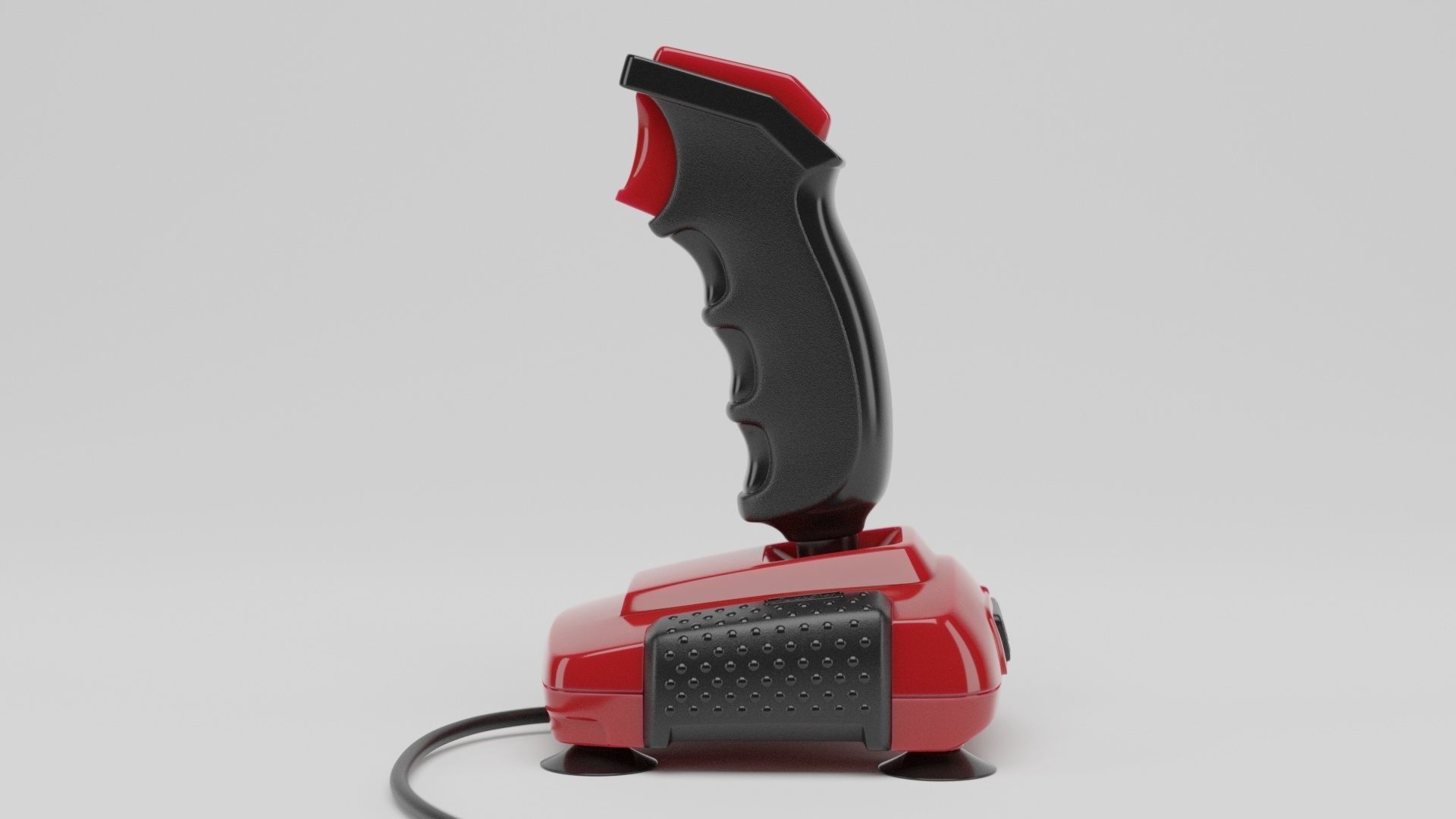 Retro Joystick QuickShot II Turbo 3D model_4