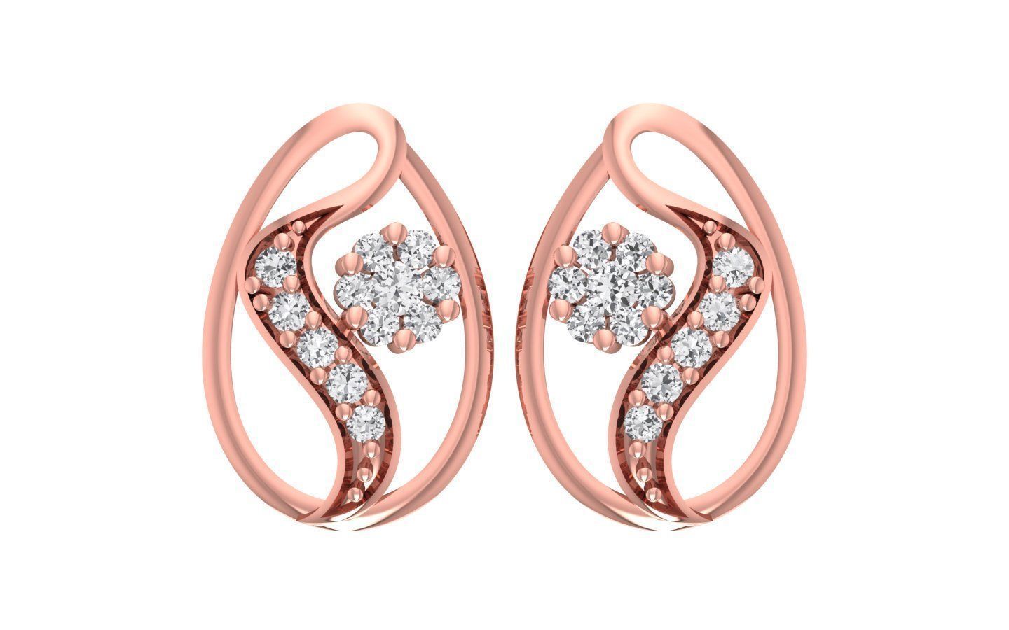 Women Earrings Pendants Sets 3dm STL OBJ FBX Renders Details 3D print model_6