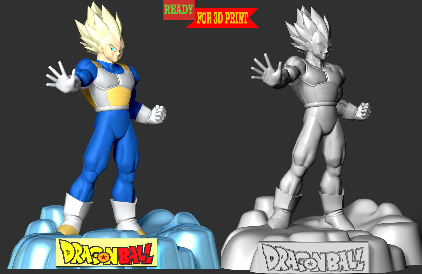  Vegeta SSJ - Dragon Ball 3D print model_4