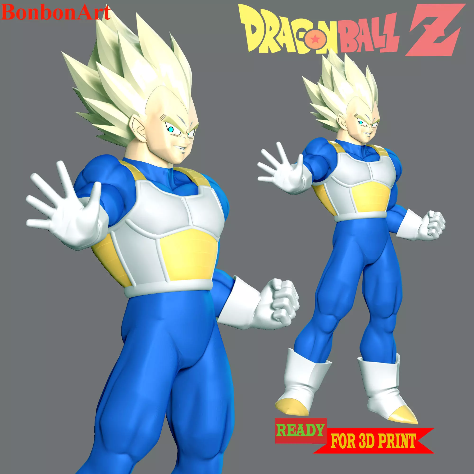  Vegeta SSJ - Dragon Ball 3D print model_0