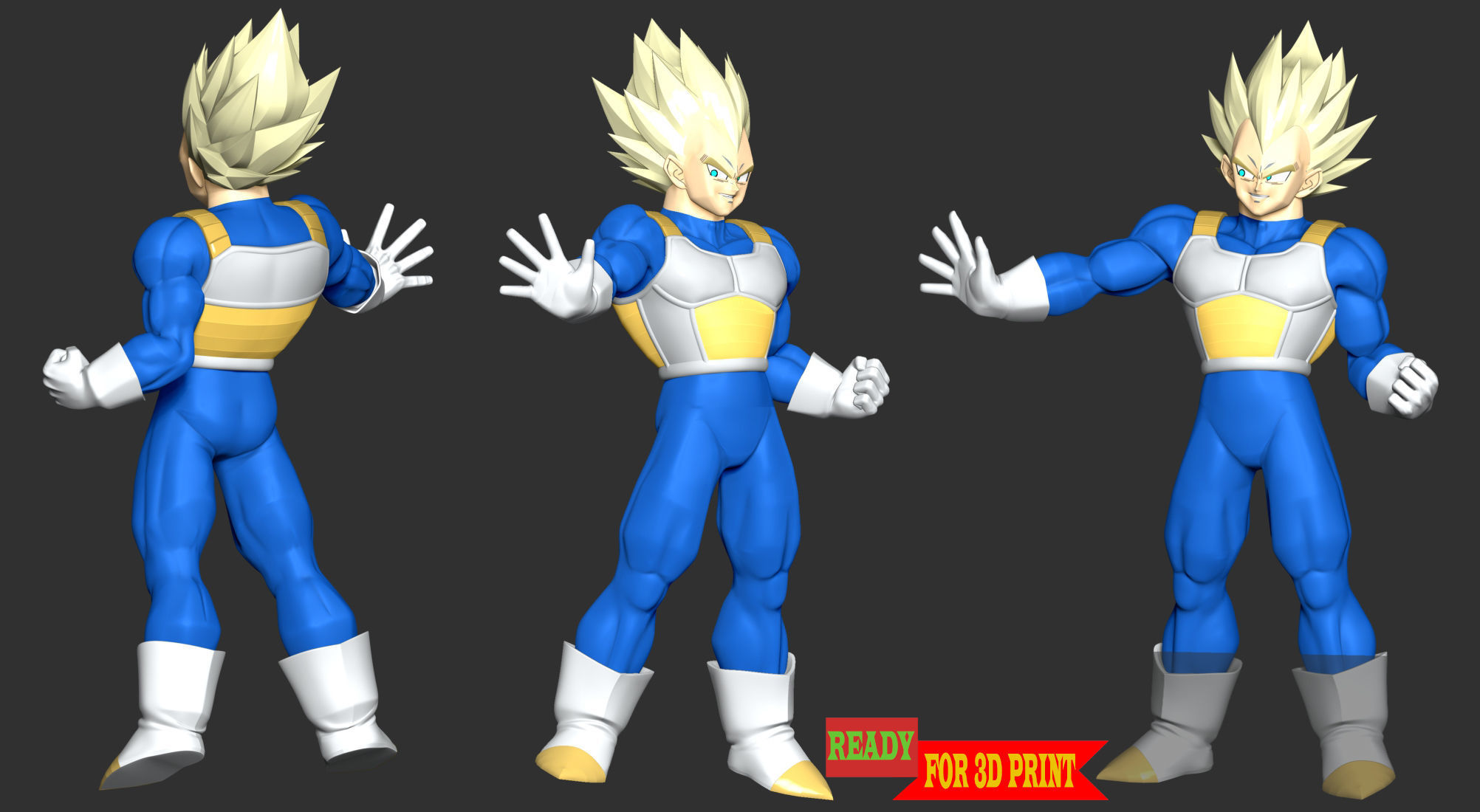 Vegeta SSJ - Dragon Ball 3D print model_1