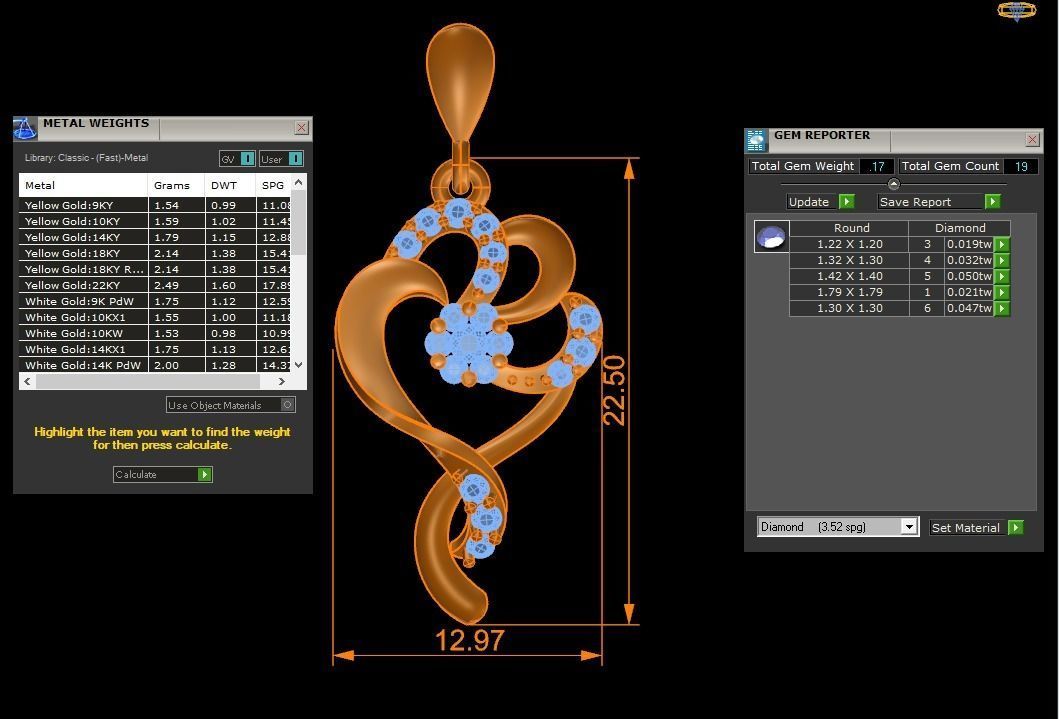 Women Earrings Pendants Sets 3dm STL OBJ FBX Renders Details 3D print model_8