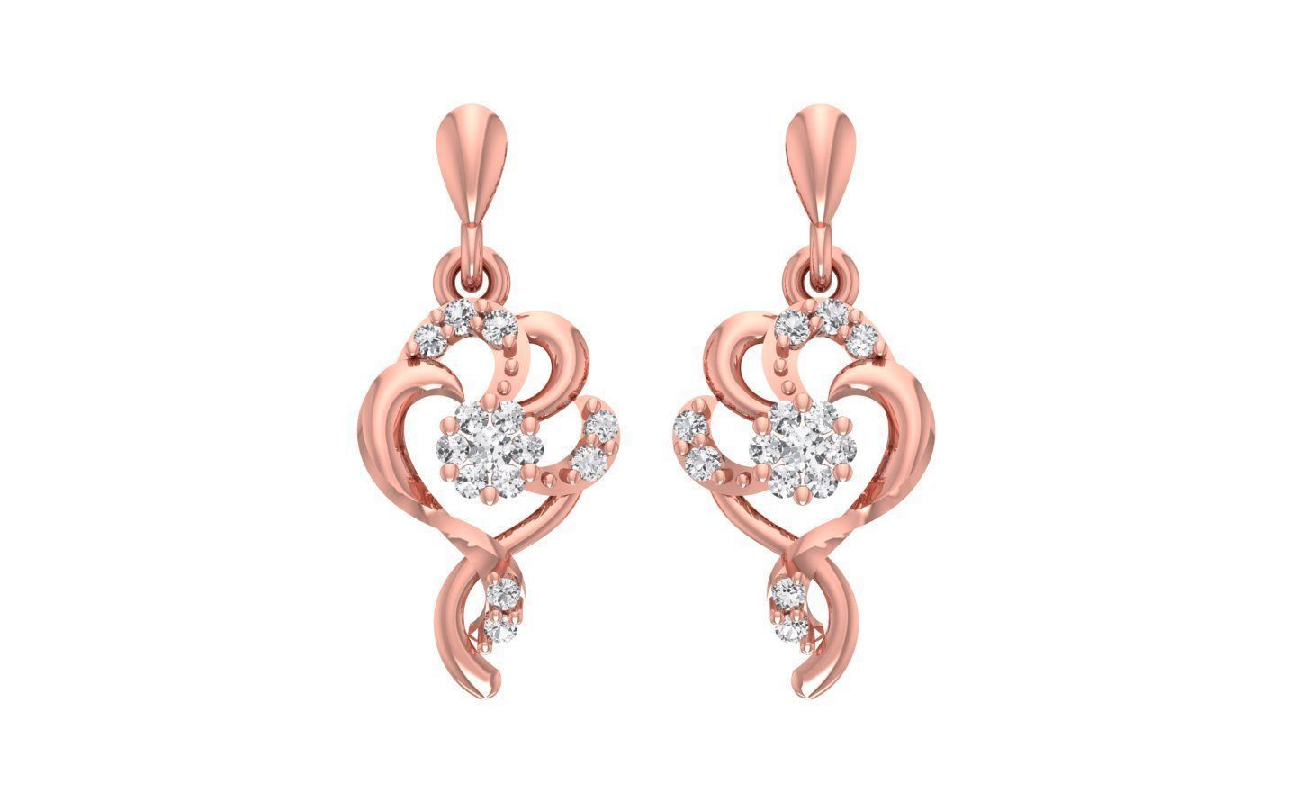 Women Earrings Pendants Sets 3dm STL OBJ FBX Renders Details 3D print model_2