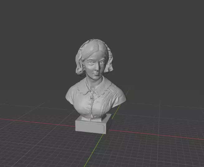 Florence Nightingale 3D print model_4