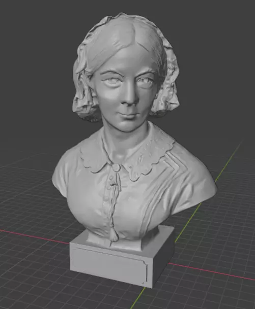 Florence Nightingale 3D print model_2