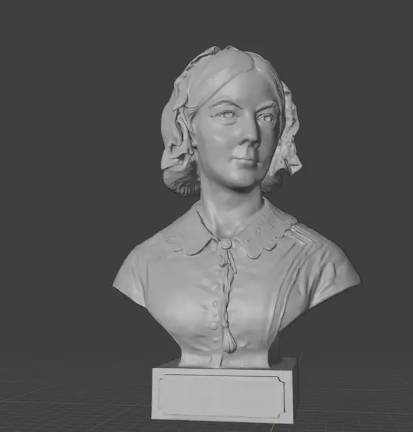 Florence Nightingale 3D print model_3