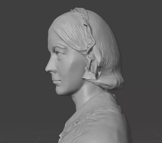 Florence Nightingale 3D print model_9