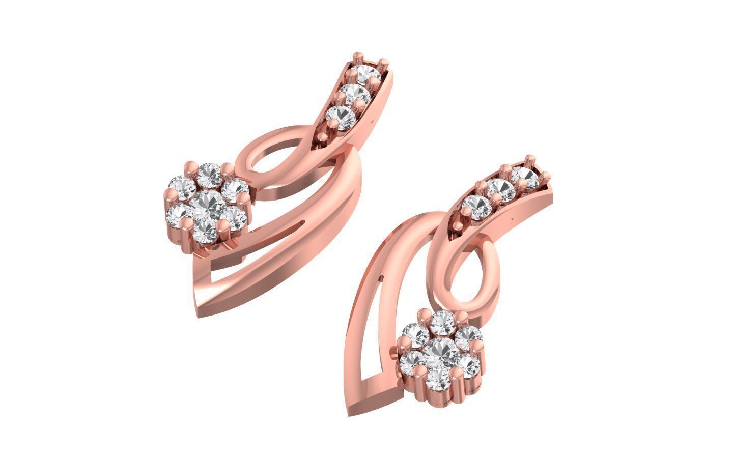 Women Earrings Pendants Sets 3dm STL OBJ FBX Renders Details 3D print model_2