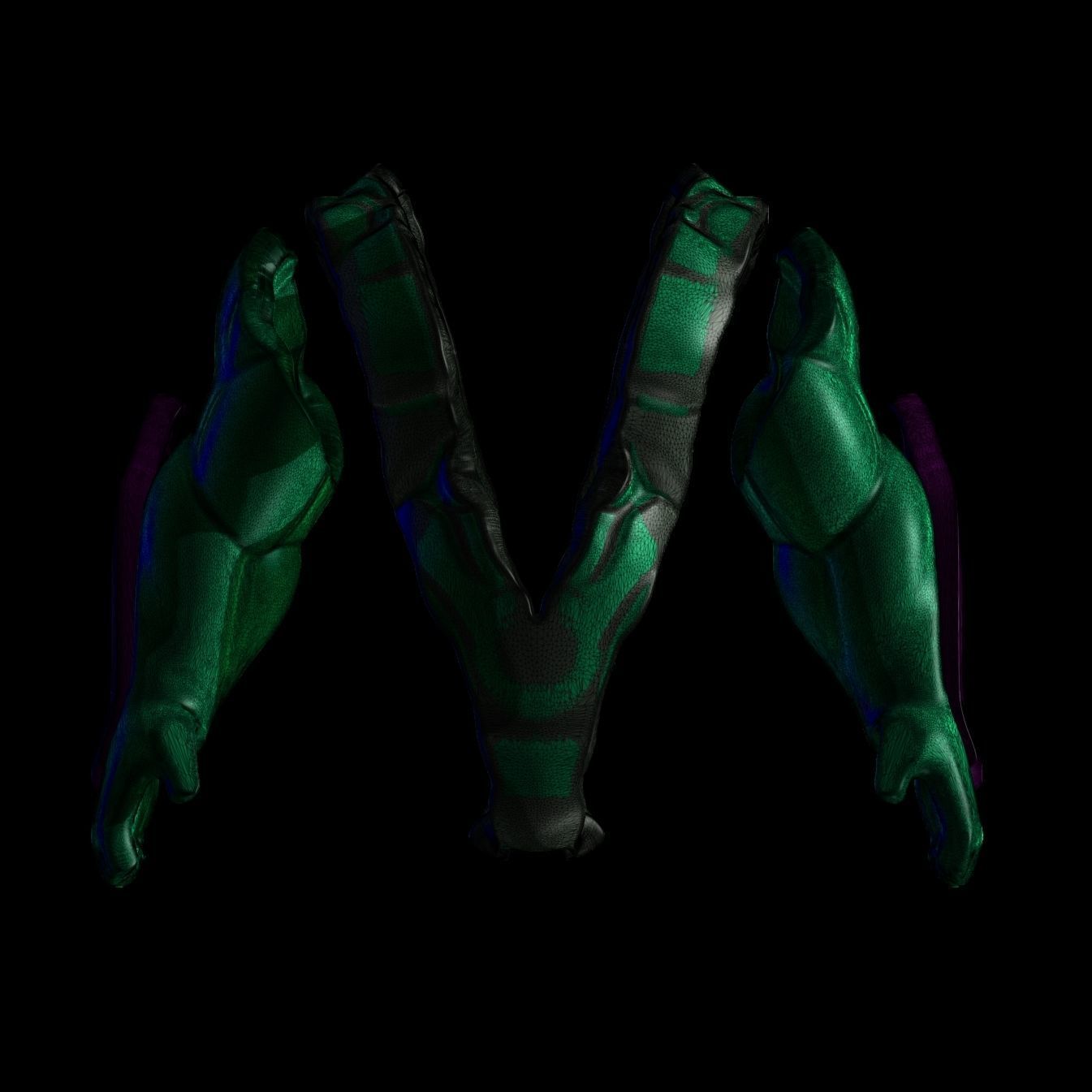 lowpoly accessories v arm Free low-poly 3D model_2