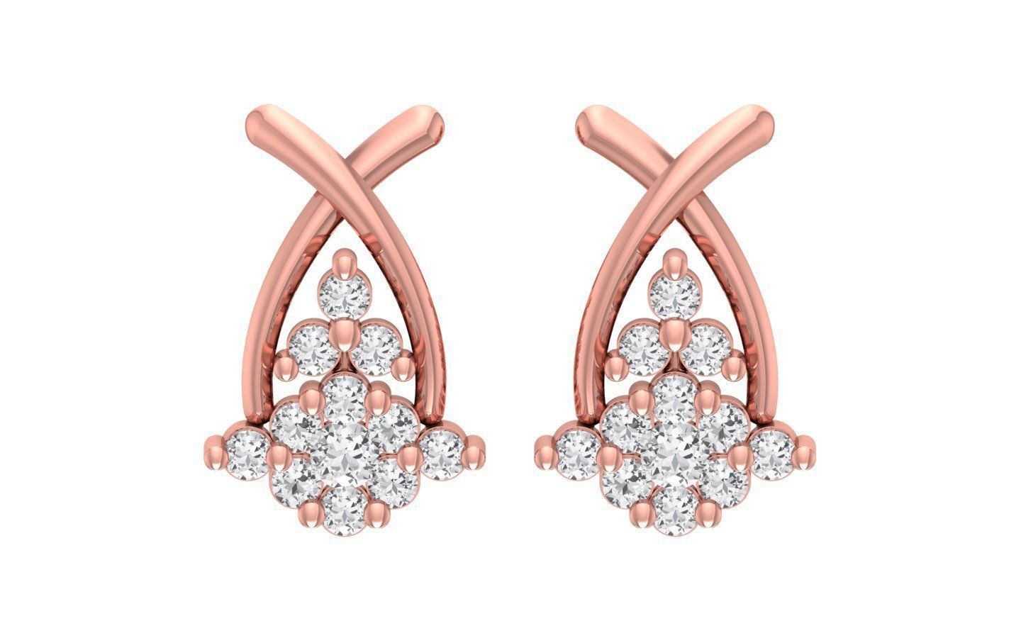 Women Earrings Pendants Sets 3dm STL OBJ FBX Renders Details 3D print model_4